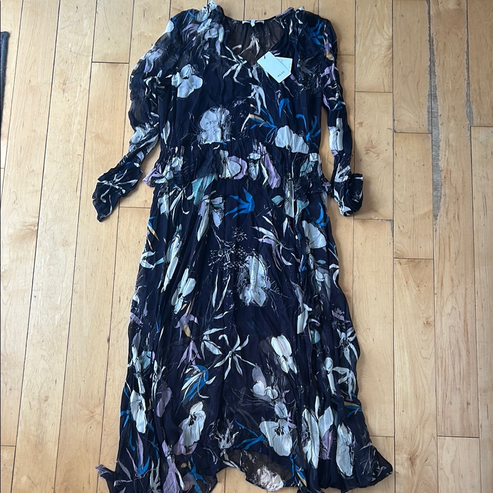 NWT Reiss floral sheer maxi dress size 6